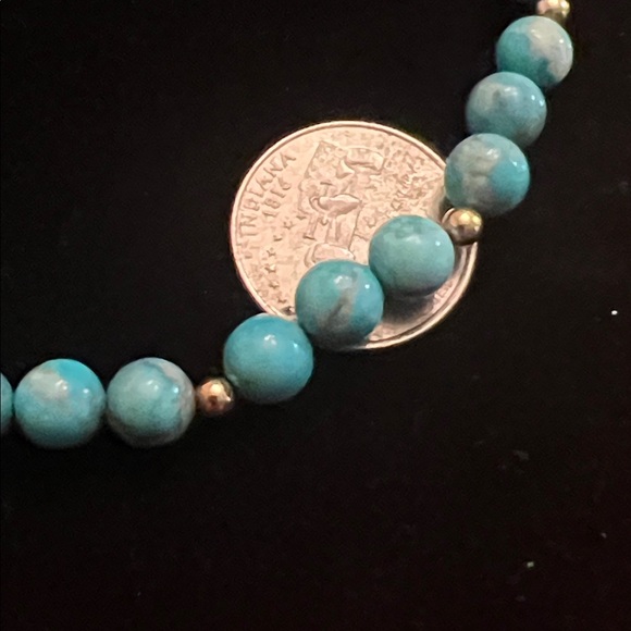 TURQUOISE NECKLACE and GOLD BEADS VINTAGE